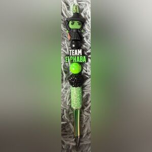 Green Wicked Beaded Pen - Team Elphaba